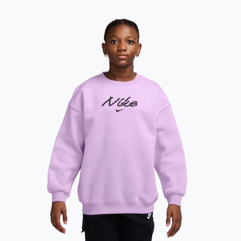 Bluza dziecięca Nike Sportswear Studio violet star