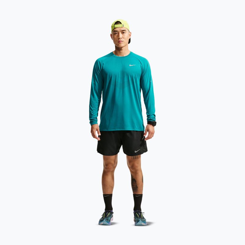 Longsleeve do biegania męski Nike Stride bright spruce 2