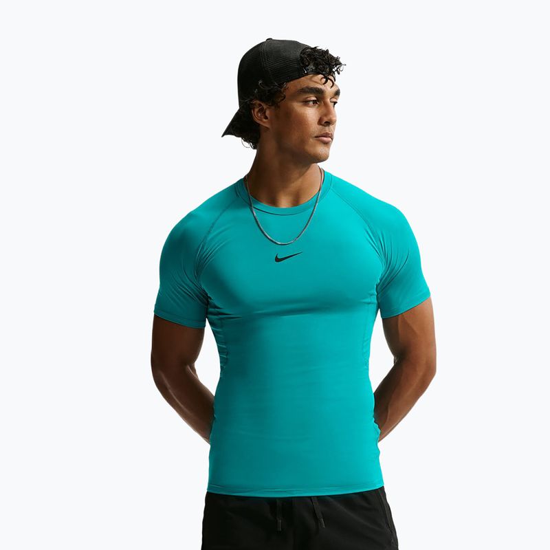 Koszulka treningowa męska Nike Pro Dri-Fit Tight SS Fitness energy/black