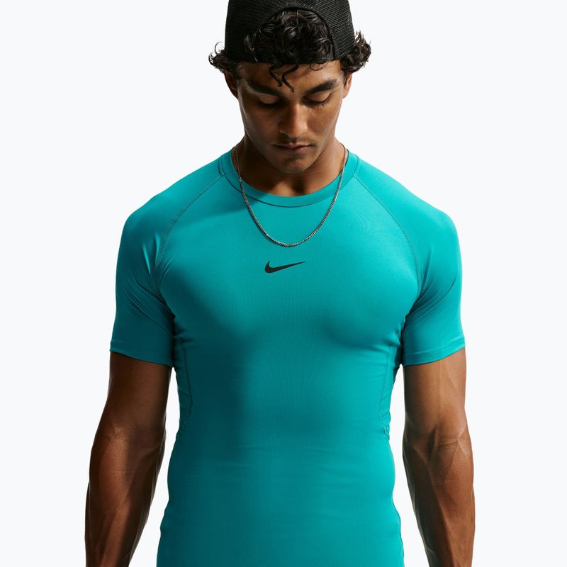 Koszulka treningowa męska Nike Pro Dri-Fit Tight SS Fitness energy/black 4