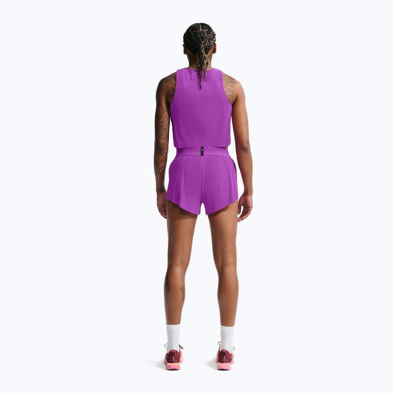 Spodenki do biegania damskie Nike AeroSwift Dri-Fit ADV Mid-Rise 3" vivid purple/purple pulse 3