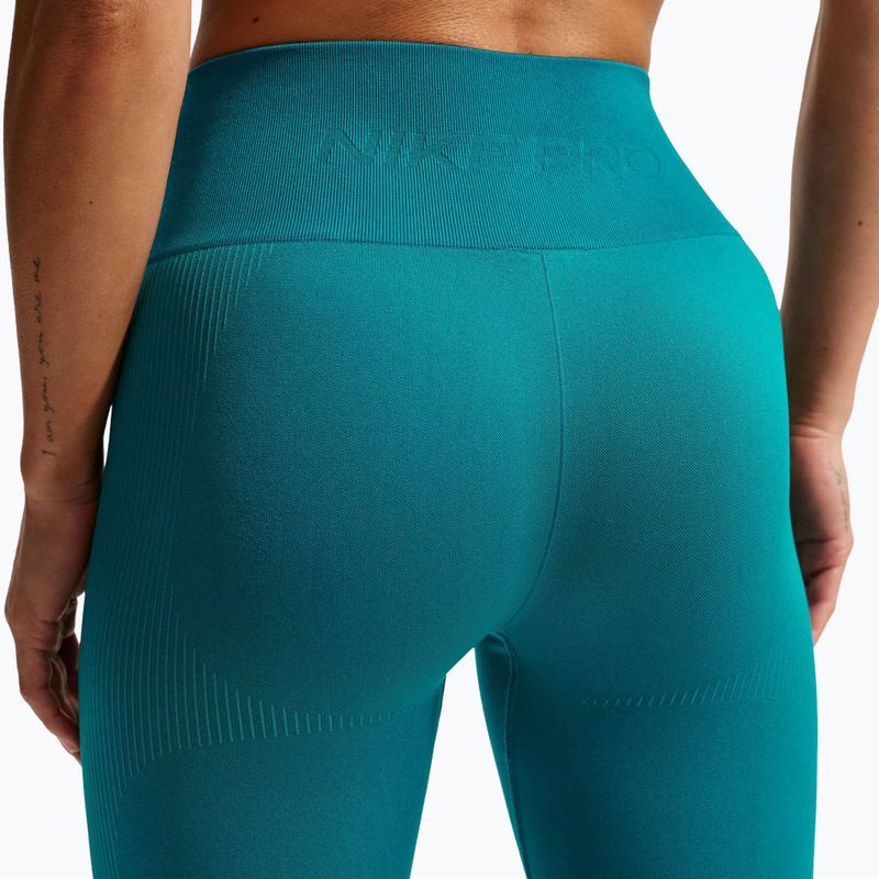 Legginsy damskie Nike Pro Seamless High-Waisted 7/8 bright spruce 6