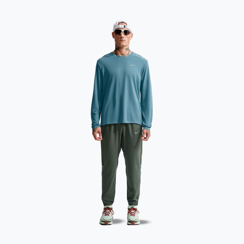 Longsleeve do biegania męski Nike Miler Dri-Fit UV smokey blue 2