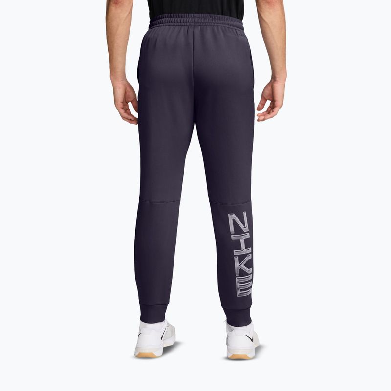 Spodnie męskie Nike Flex Dri-Fit UV Fleece purple dynasty/white 2