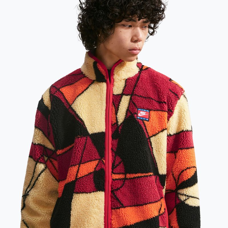 Kurtka męska Nike Club Winterized Full-Zip university red/soft yellow/black 4