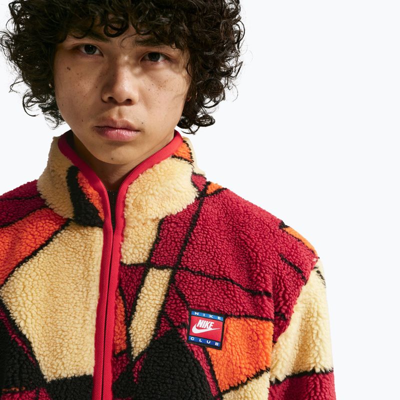 Kurtka męska Nike Club Winterized Full-Zip university red/soft yellow/black 5