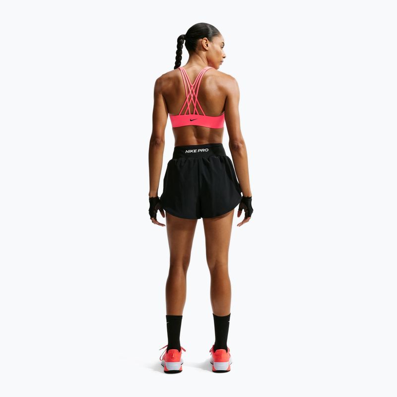 Biustonosz treningowy Nike Indy Strappy laser crimson/black 3