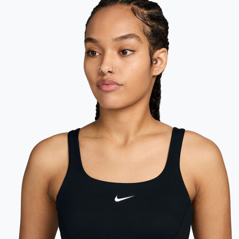 Biustonosz treningowy damski Nike One black/white 3