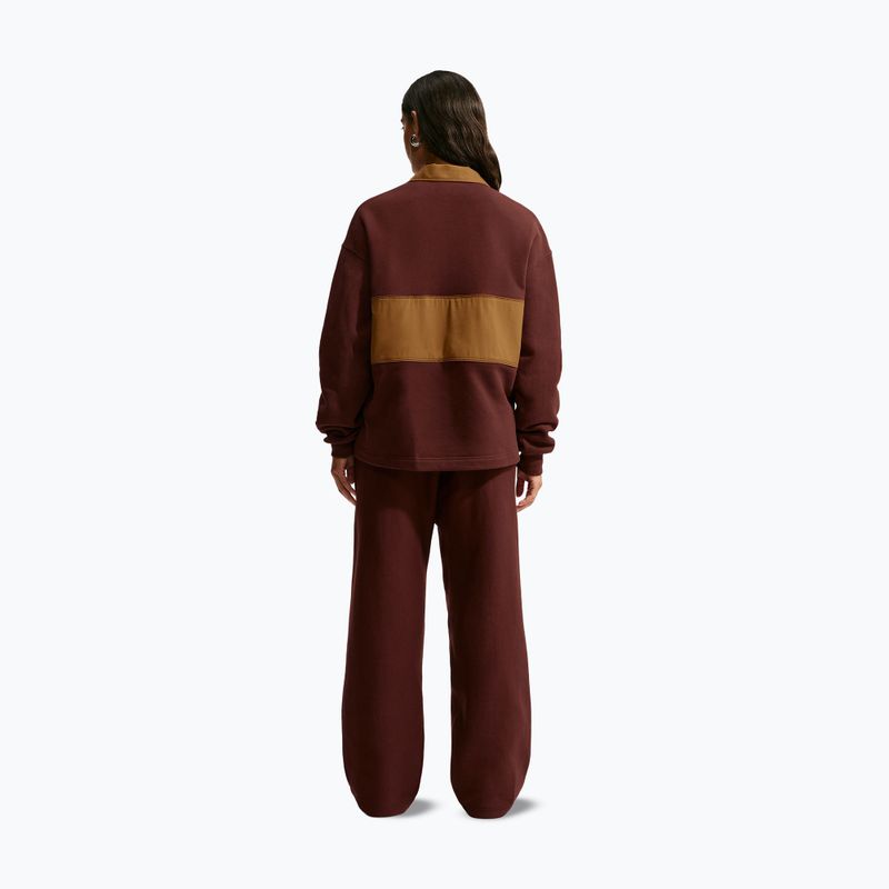 Bluza damska Nike Studio Fleece Medium Weight mystic dates/light british tan/sail 3