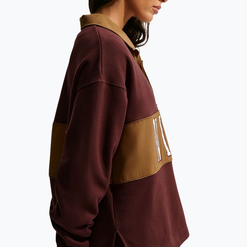 Bluza damska Nike Studio Fleece Medium Weight mystic dates/light british tan/sail 6