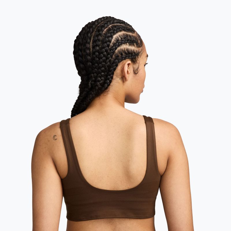 Biustonosz treningowy damski Nike One cacao wow 2