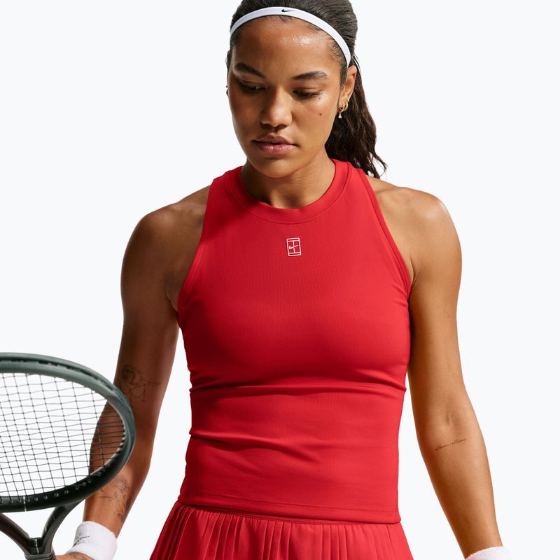 Koszulka tenisowa dziecięca Nike Court Advantage university red/white 4