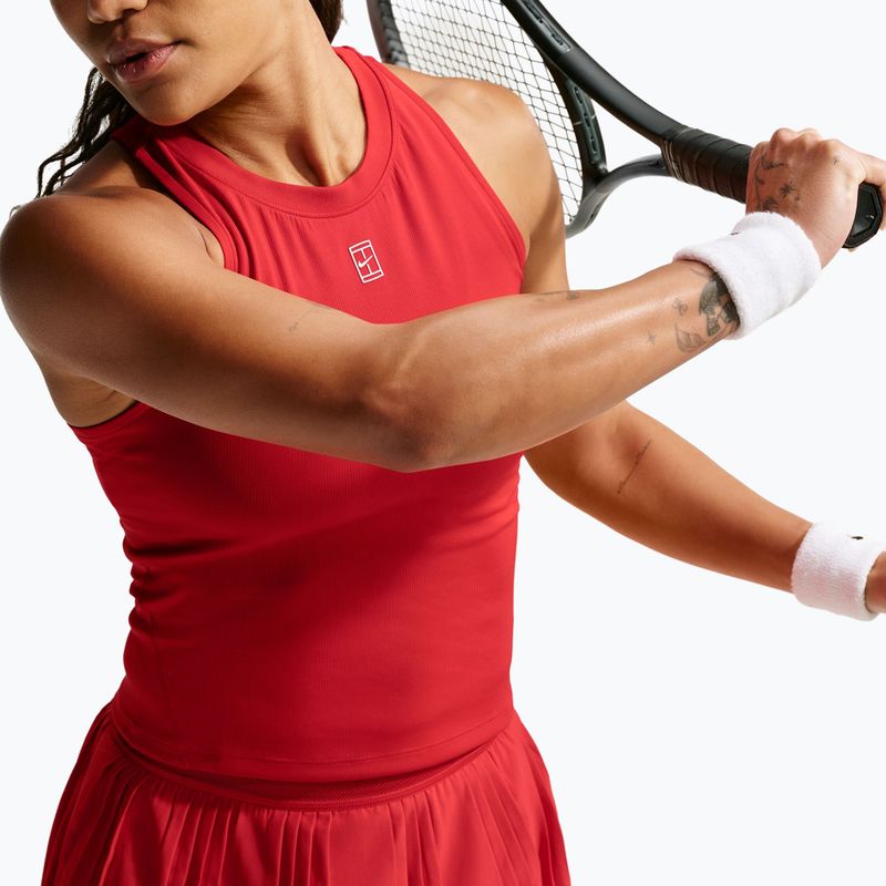 Koszulka tenisowa dziecięca Nike Court Advantage university red/white 6