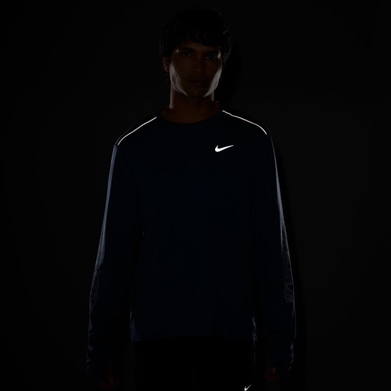 Longsleeve do biegania męski Nike Miler new slate 4