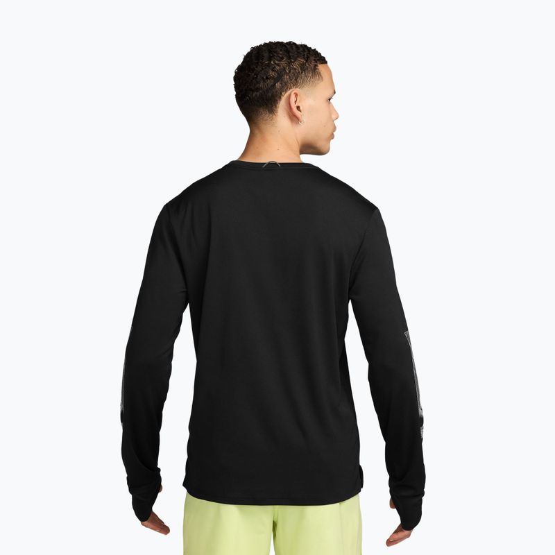 Longsleeve do biegania męski Nike Miler black 2