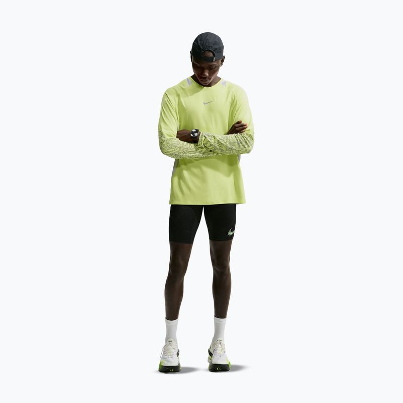 Longsleeve do biegania męski Nike Stride light lemon twist/grey fog 2