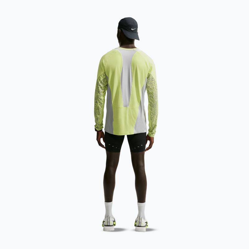 Longsleeve do biegania męski Nike Stride light lemon twist/grey fog 3