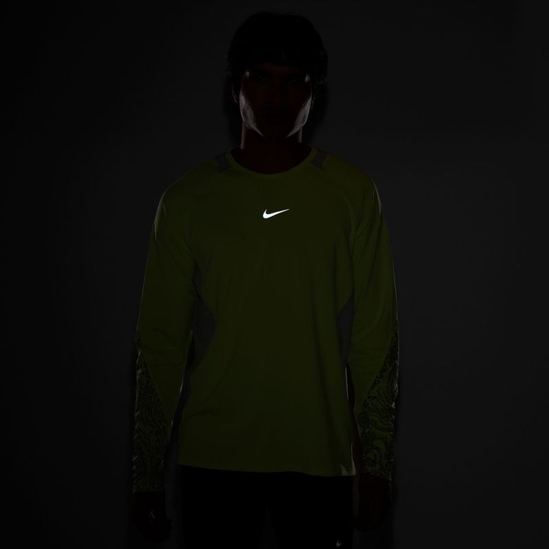 Longsleeve do biegania męski Nike Stride light lemon twist/grey fog 7
