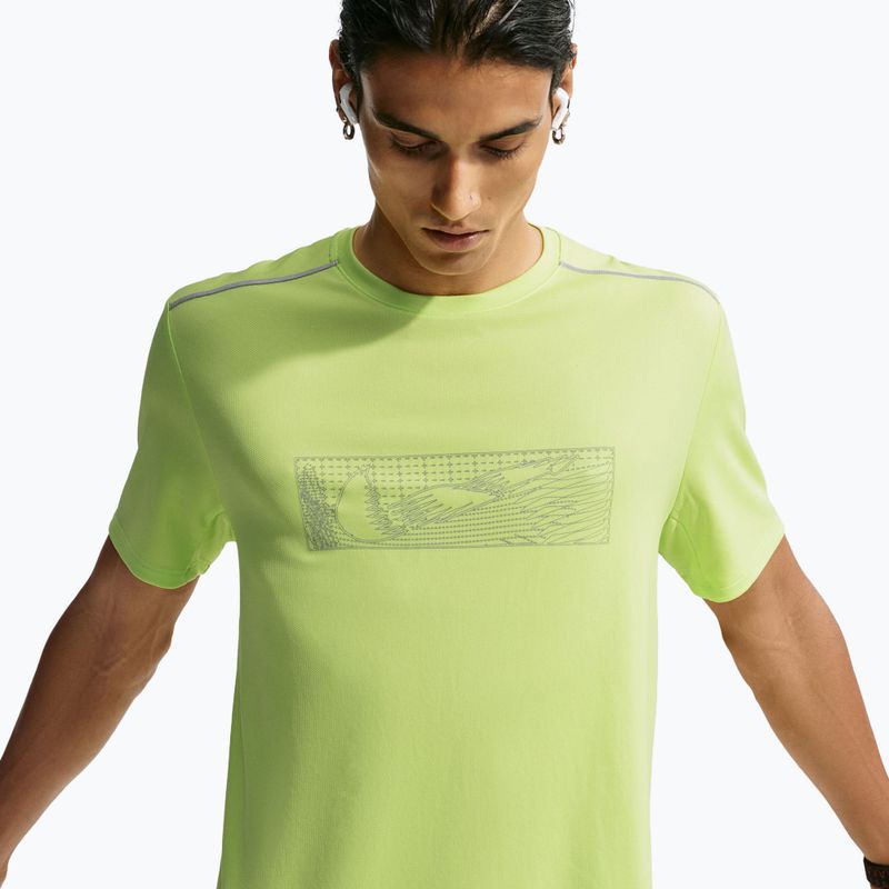Koszulka do biegania męska Nike Miler light lemon twist 4
