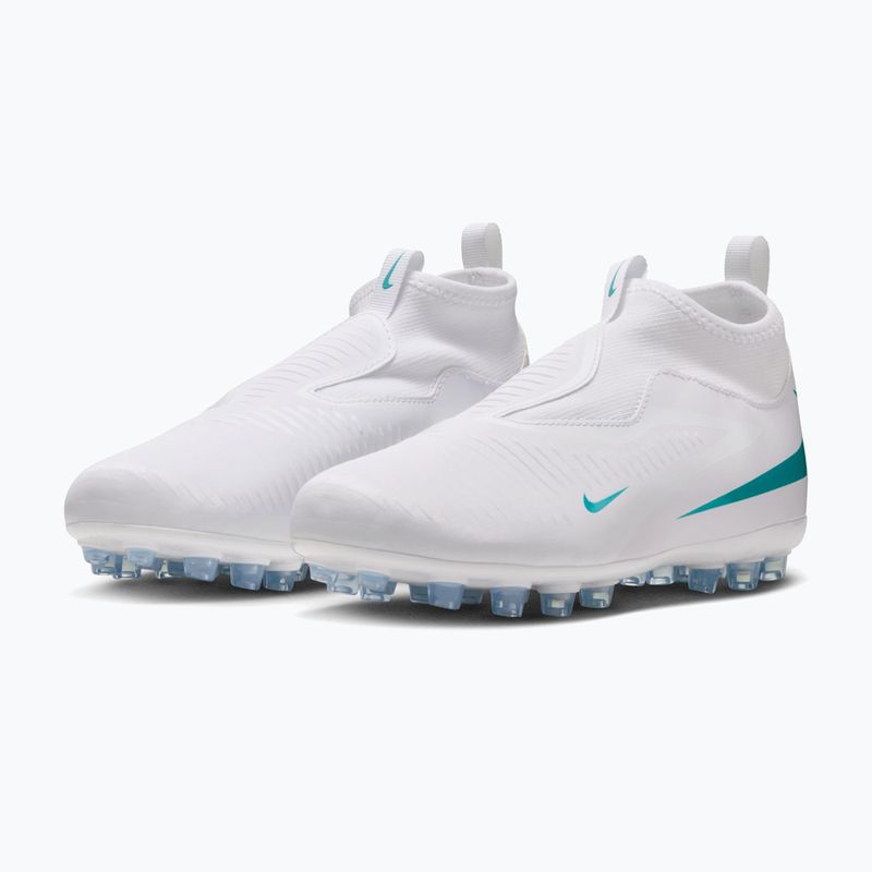Buty piłkarskie dziecięce Nike Phantom 6 High Academy AG white/white/dusty cactus 3