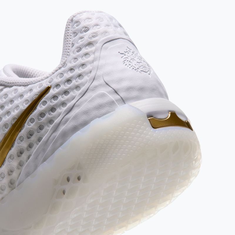 Buty do koszykówki męskie Nike LeBron Witness X white/white/photon dust/metallic gold 5