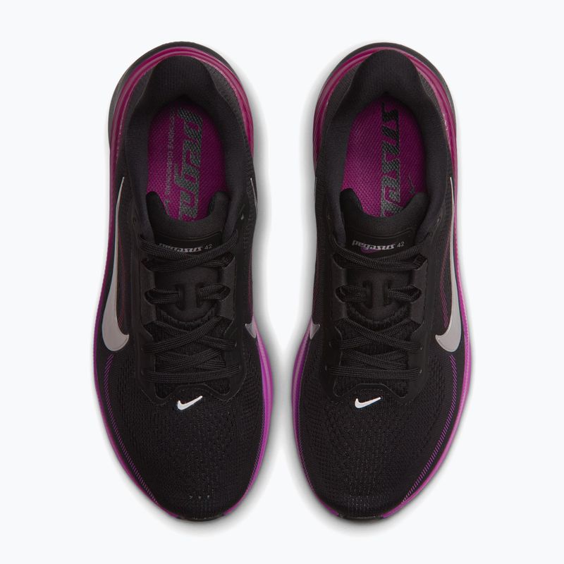 Buty do biegania damskie Nike Pegasus 42 black/vivid purple/metallic silver 4