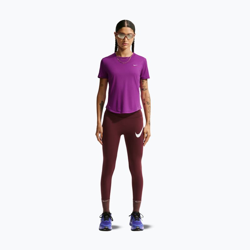 Koszulka do biegania damska Nike Tempo SS bold berry 2