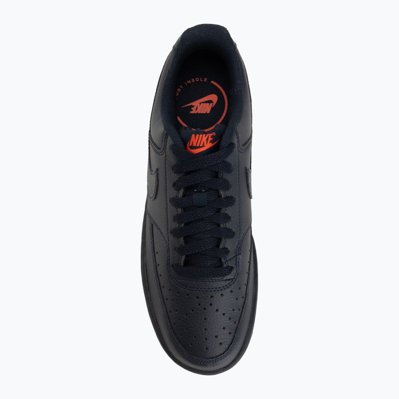 Buty męskie Nike Court Vision Low Next Nature dark obsidian/picante red/dark obsidian 5