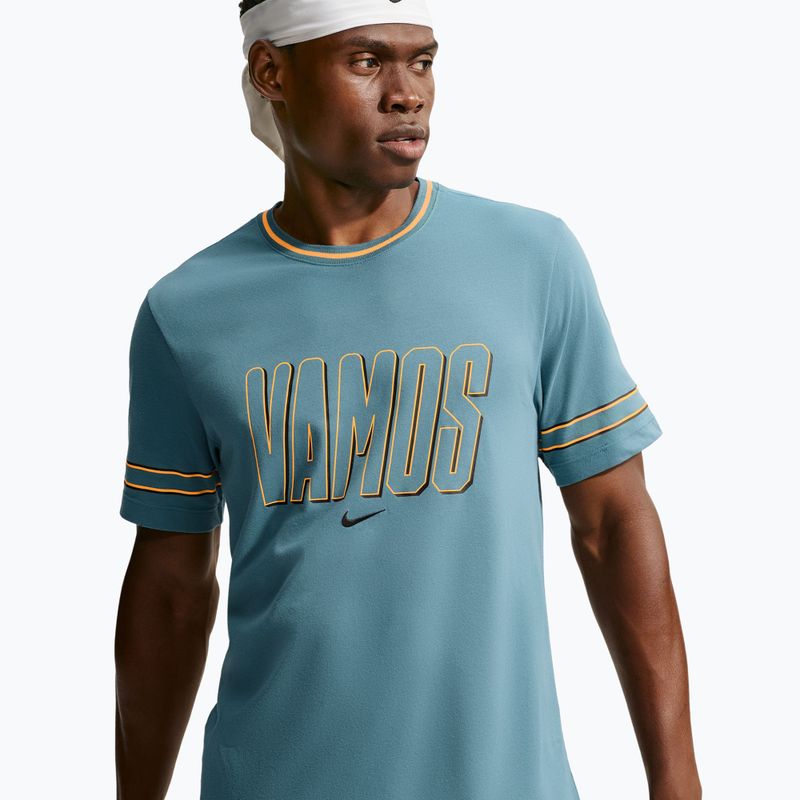 Koszulka męska Nike Court Dri-FIT Cotton smokey blue 4