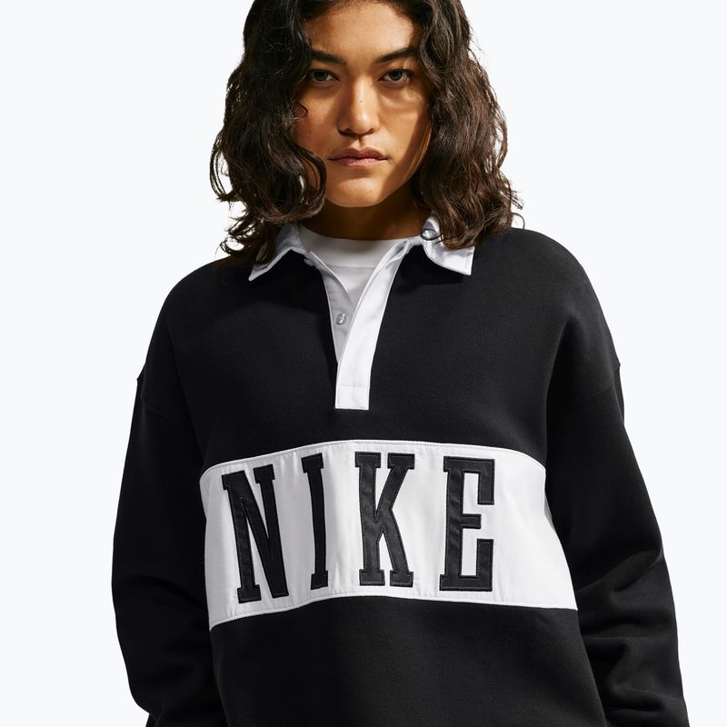Bluza damska Nike Studio Fleece Medium Weight total black/sail/sail 4