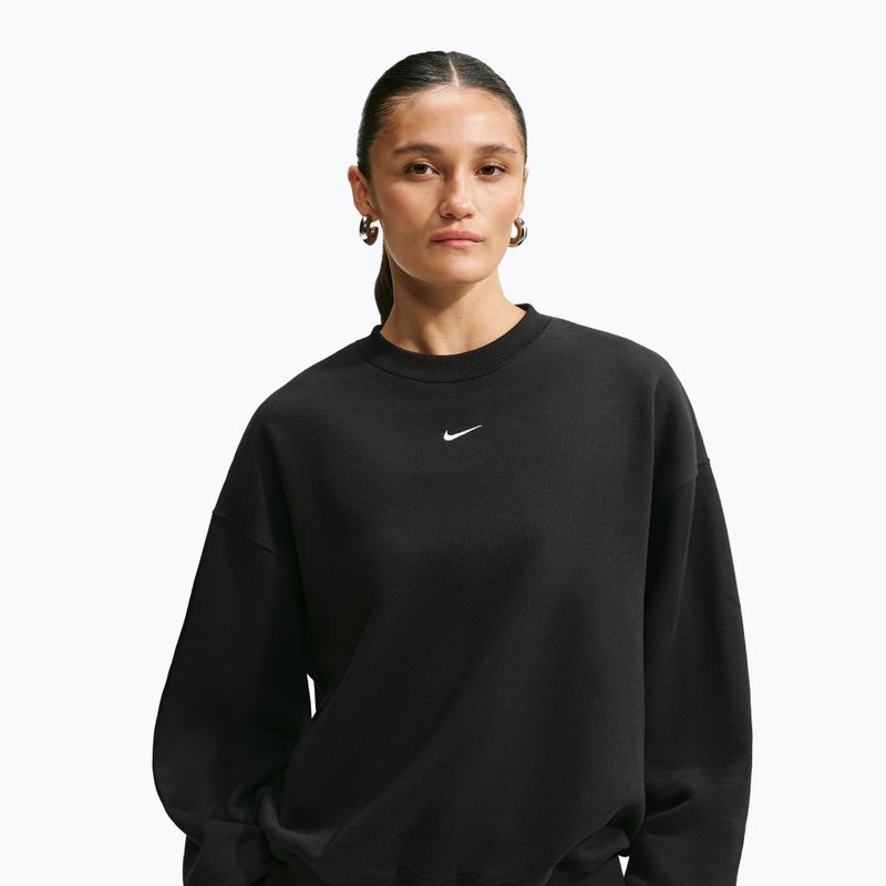Bluza damska Nike Studio Fleece Medium Weight total black/sail 4