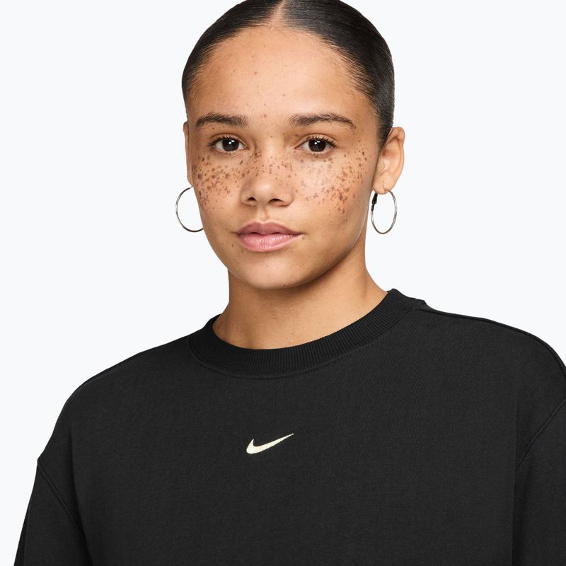 Bluza damska Nike Studio Fleece Lightweight total black/sail 3