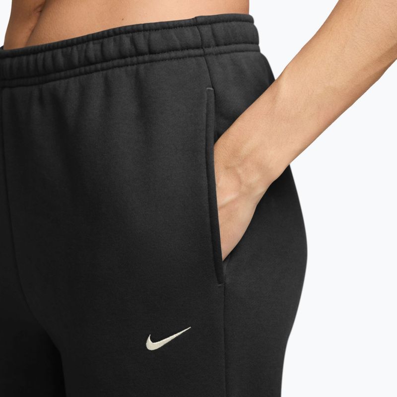 Spodnie damskie Nike Studio Fleece total black/sail 3