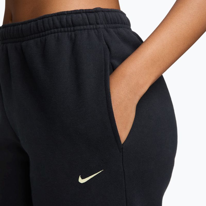 Spodnie damskie Nike Studio Fleece total black/sail 3