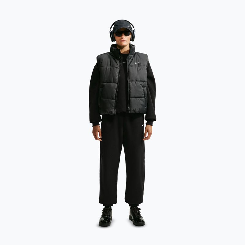 Spodnie damskie Nike Studio Fleece Medium Weight total black/sail 2