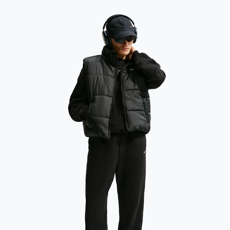 Spodnie damskie Nike Studio Fleece Medium Weight total black/sail 4