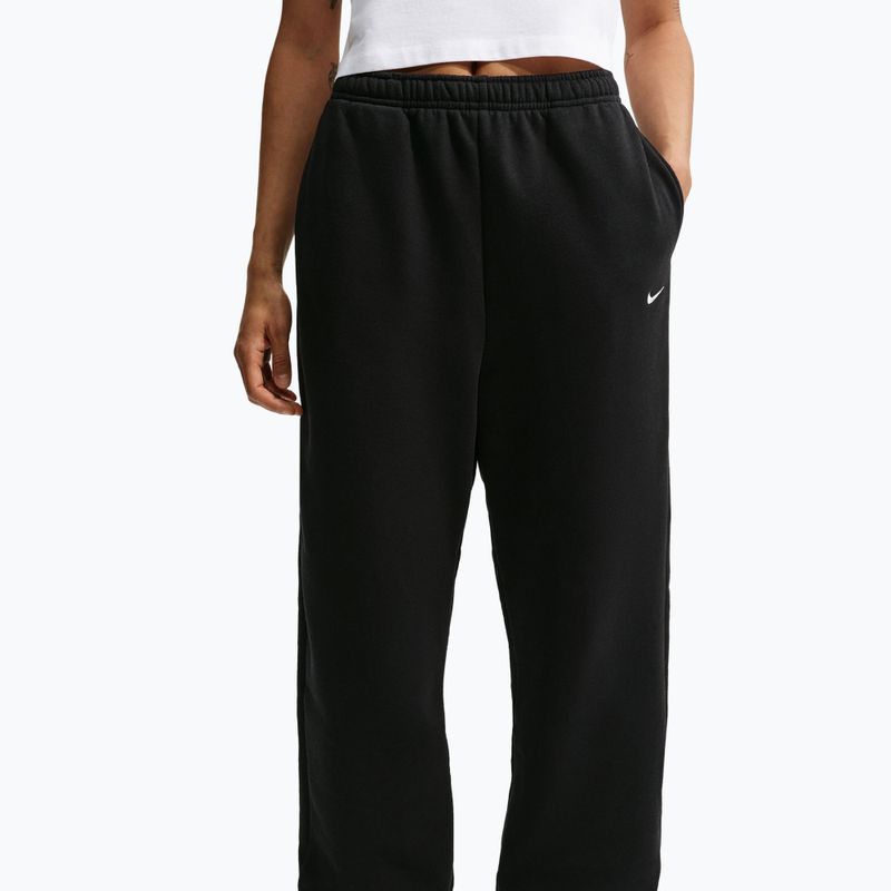 Spodnie damskie Nike Studio Fleece Medium Weight total black/sail 5