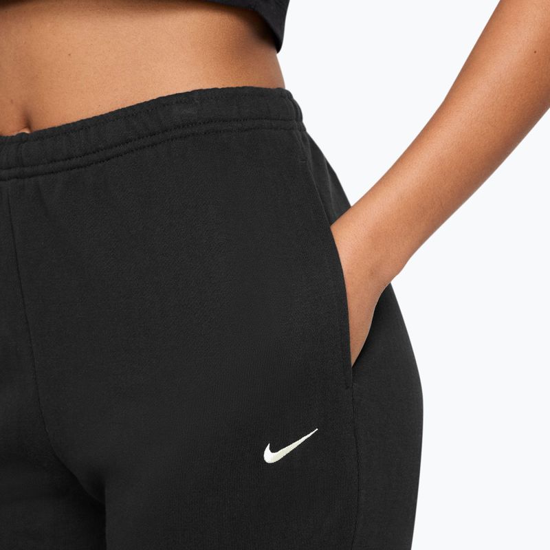 Spodnie damskie Nike Studio Fleece total black/sail 3