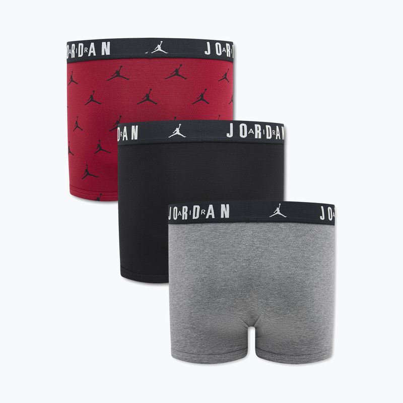 Bokserki dziecięce  Jordan JHB Flight Cotton Essential 3 pary gym red 2
