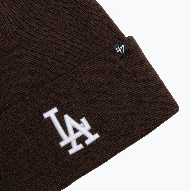 Czapka zimowa 47 Brand MLB Los Angeles Dodgers Sox Haymaker brown 3