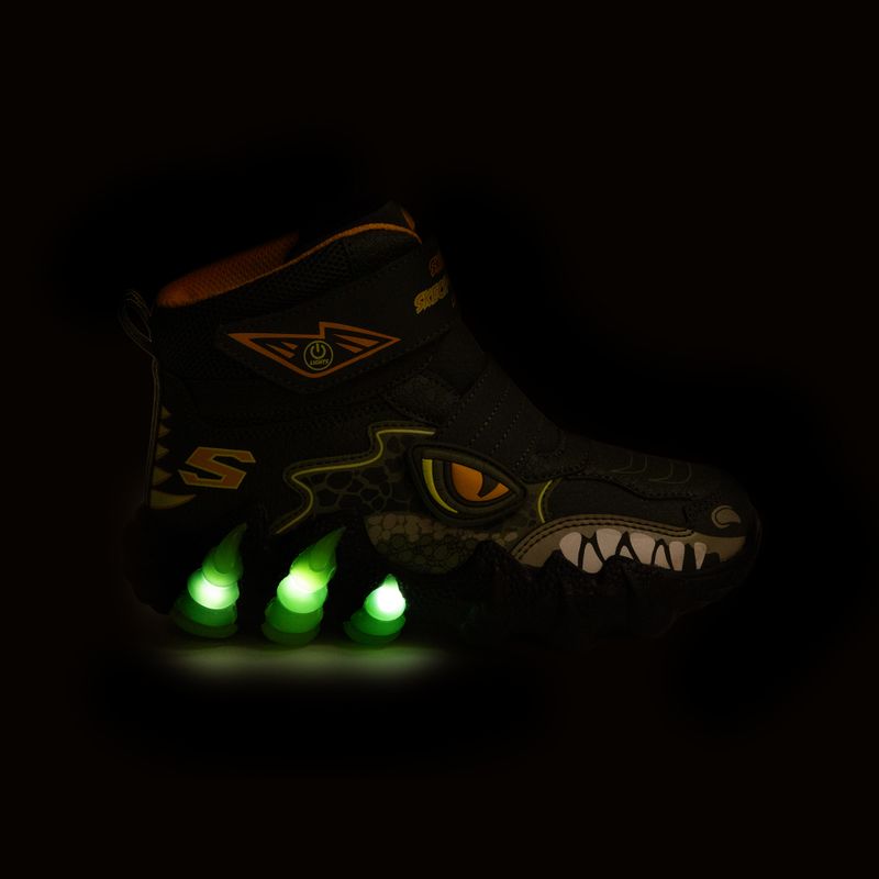 Śniegowce dziecięce SKECHERS Skech-O-Saurus Lights 2.0 green 8