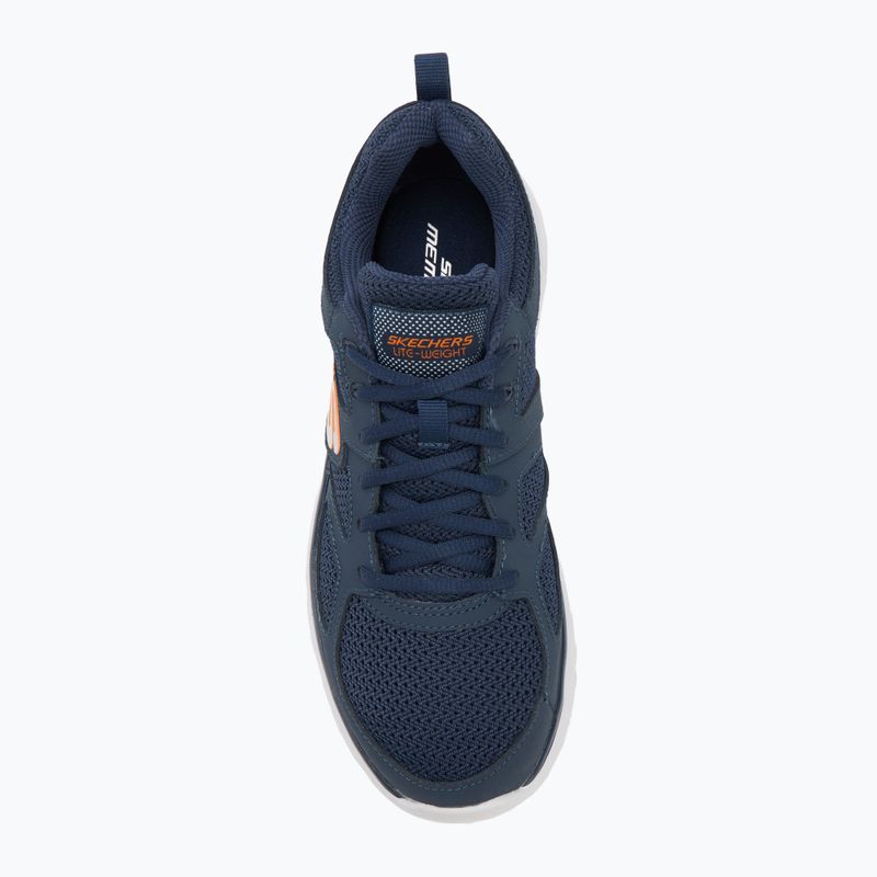 Buty męskie SKECHERS Burns Agoura navy/orange 5