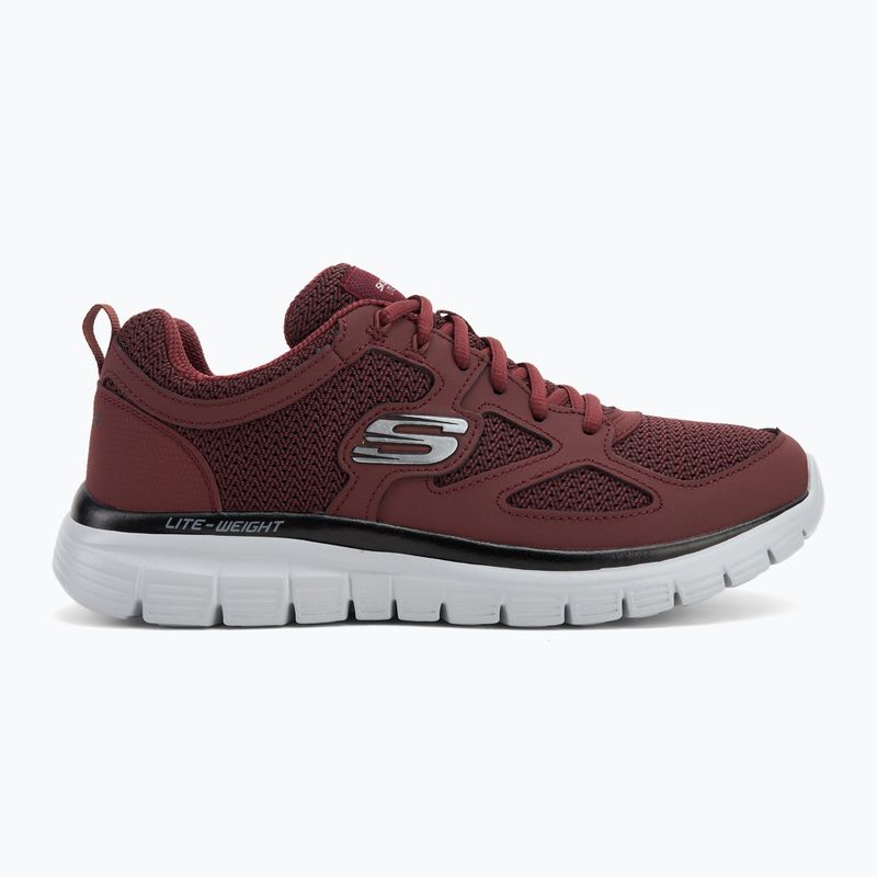 Buty męskie SKECHERS Burns Agoura burgundy 2