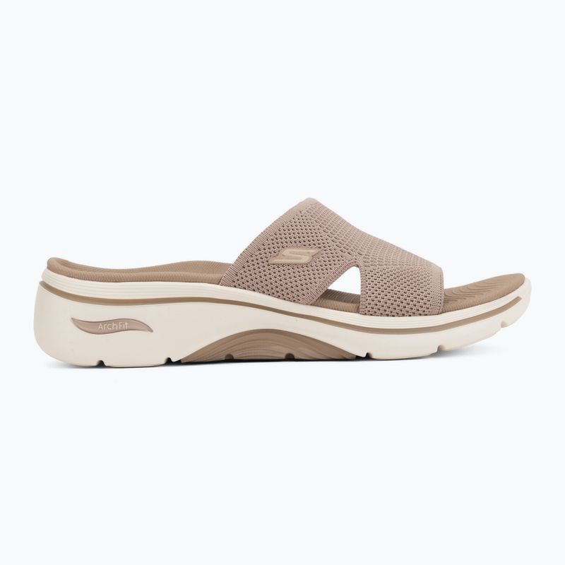 Klapki damskie SKECHERS Go Walk Arch Fit 2.0 Dakota brown 2