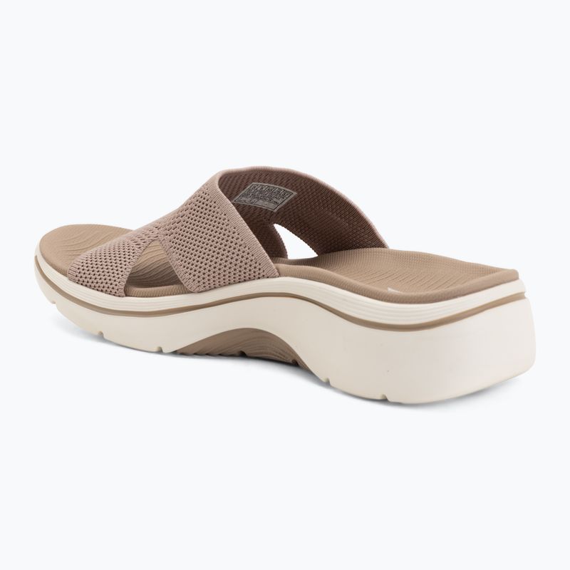 Klapki damskie SKECHERS Go Walk Arch Fit 2.0 Dakota brown 3