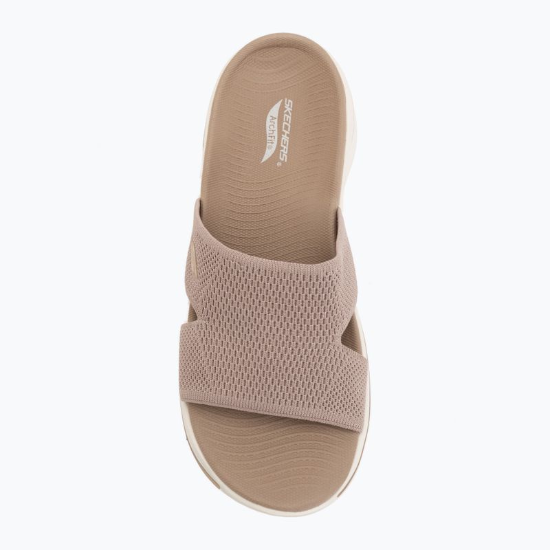 Klapki damskie SKECHERS Go Walk Arch Fit 2.0 Dakota brown 5