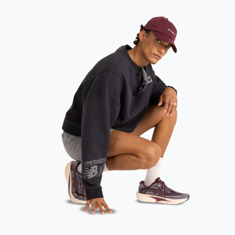 Spodenki do biegania męskie New Balance Run Essentials 5" Short off-line grey/smoked violet 4