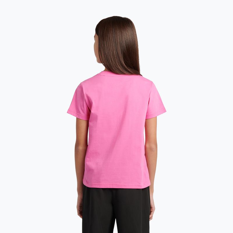 Koszulka dziecięca New Balance Jersey Stacked Logo Tee pink satin 3