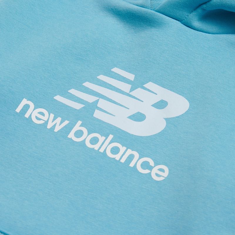 Bluza dziecięca New Balance BB Stacked Logo Hoodie taffy blue 3