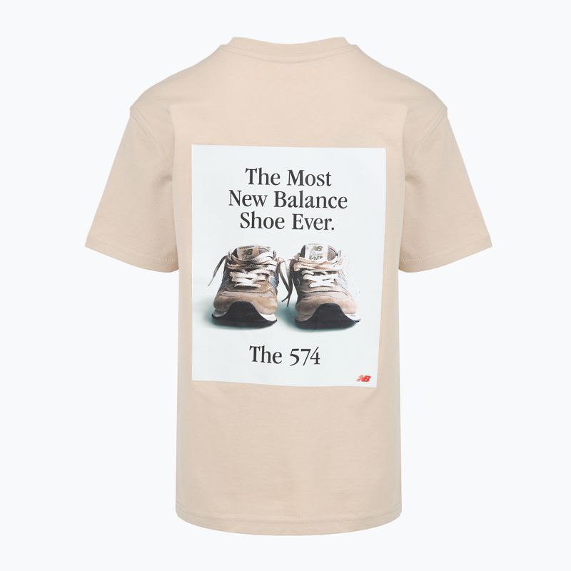 Koszulka dziecięca New Balance 574 Shoe Graphic Tee timberwolf 7